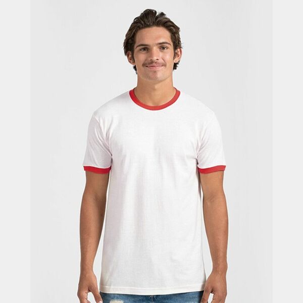 Unisex Fine Jersey Ringer T-Shirt Thumbnail