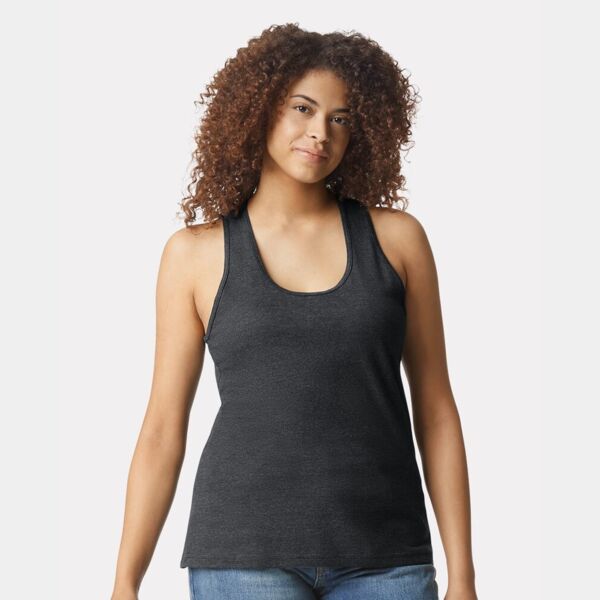 Women's Softstyle® CVC Racerback Tank Top Thumbnail