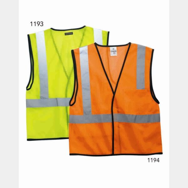 Unisex Economy Single Pocket Hook-and-Loop Mesh Vest Thumbnail