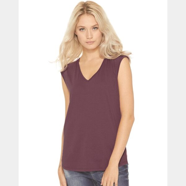 Women's Festival Sleeveless Deep V-Neck T-Shirt Thumbnail