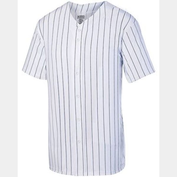 Youth Pinstripe Full Button Baseball Jersey Thumbnail