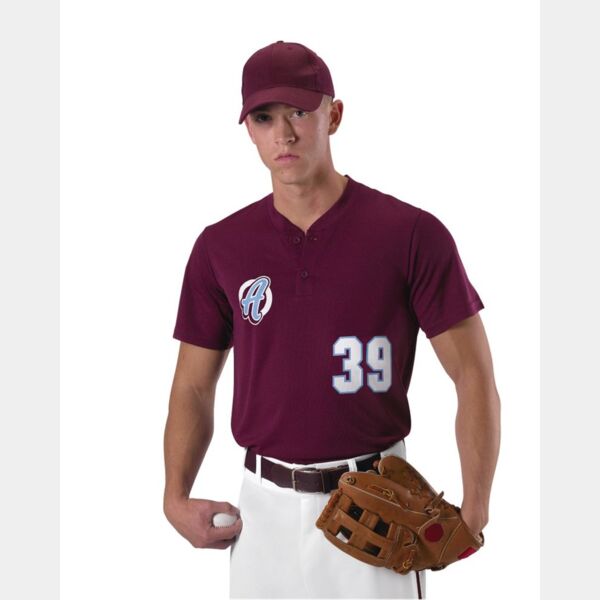Men's Baseball Two Button Henley Jersey Thumbnail